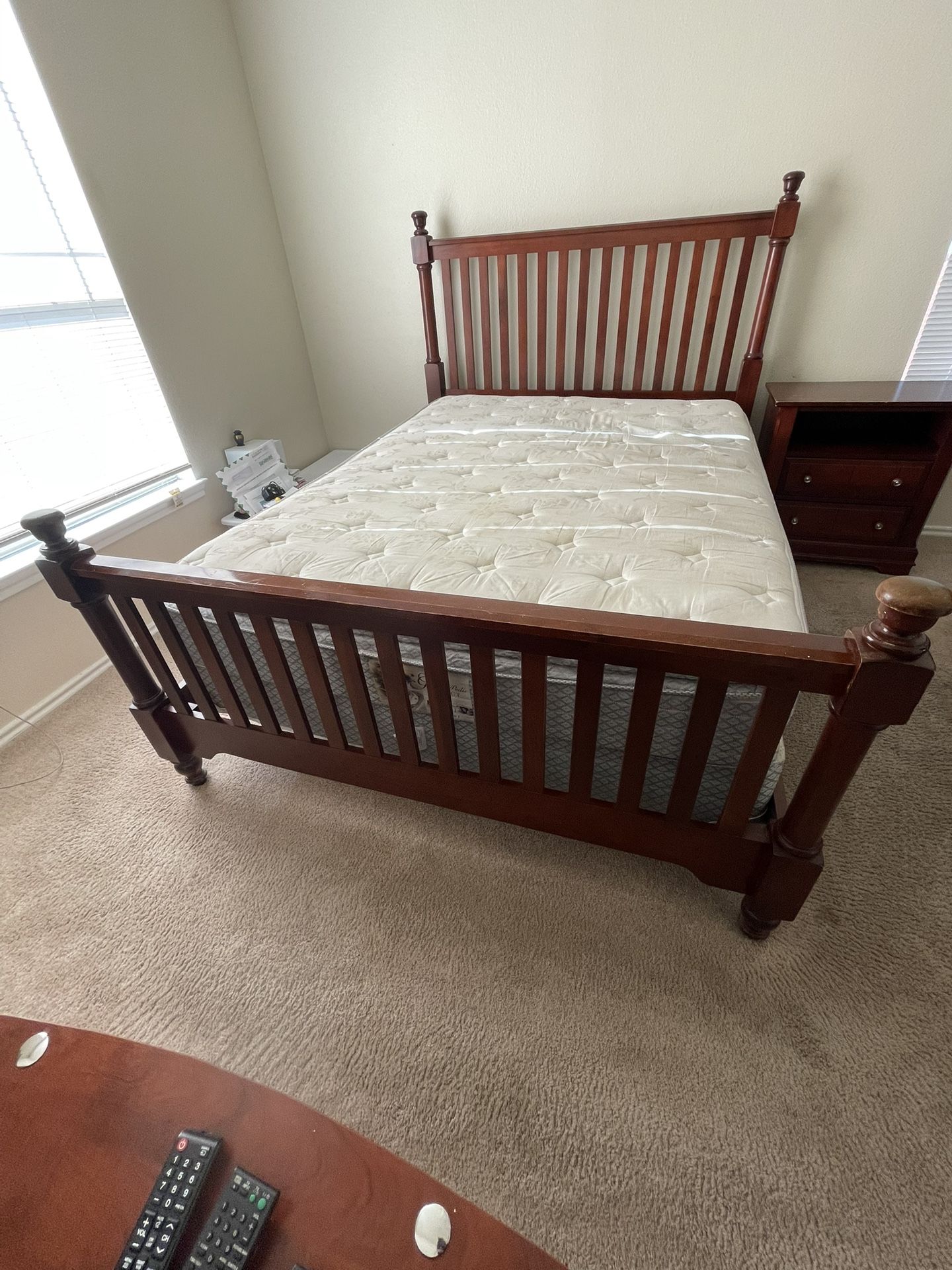 Bedroom Set: Bed Frame, Night Stand, Dresser And 2 Tv Stands