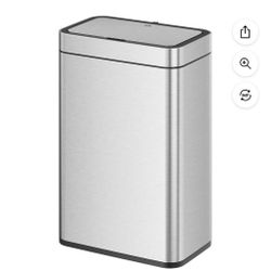 EKO Matte Stainless Steel Motion Sensor Kitchen Trash Can 13.2 Gallon