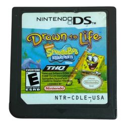 Drawn to Life: SpongeBob SquarePants Edition (Nintendo DS, 2008) DS, DS Lite, DSI, 2DS, 3DS