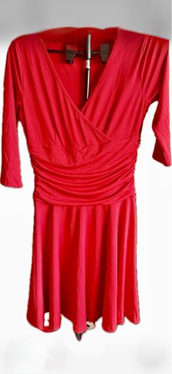 Red Mid Length Dress Sz Med
