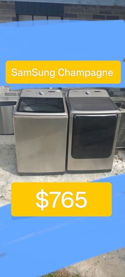 $765 SamSung Champagne washer dryer / water heater boiler stackable