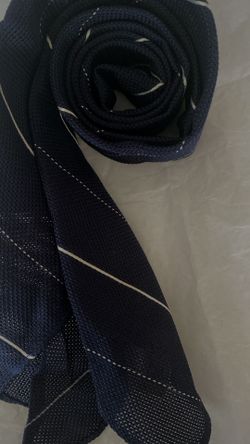 RRL Ralph Lauren Hand Made Classic Navy Stripe Tie
