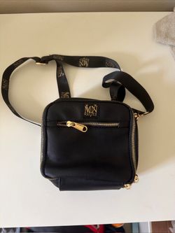 Maven Black Faux Leather Cross Body Bag