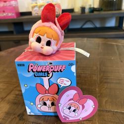 Pop Mart CRYBABY x Powerpuff Girls Series Blossom Vinyl Face Plush