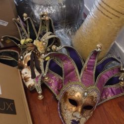 Two Masks Good Condition Make Beautiful Wall Hangings $15 For Both