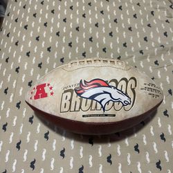 Denver Broncos Football And Shot Glass