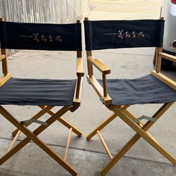 Vintage 1990’s Mickey Mouse The Disney Channel Directors Chairs