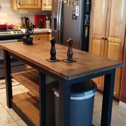Farmhouse Custom Made Kitchen Islands. 