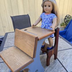 American girl, doll desk vintage