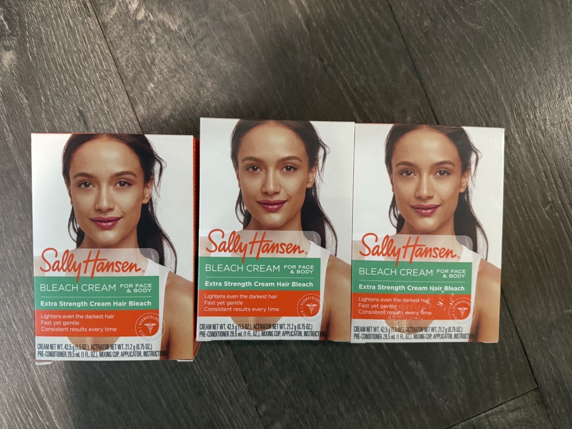 6 Brand New Sally Hansen Extra Strength Cream Hair Bleach
