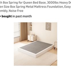 New!! 7” Queen size box spring
