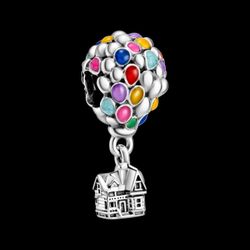 Pandora  Disney Pixar Up House & Balloons Charm 