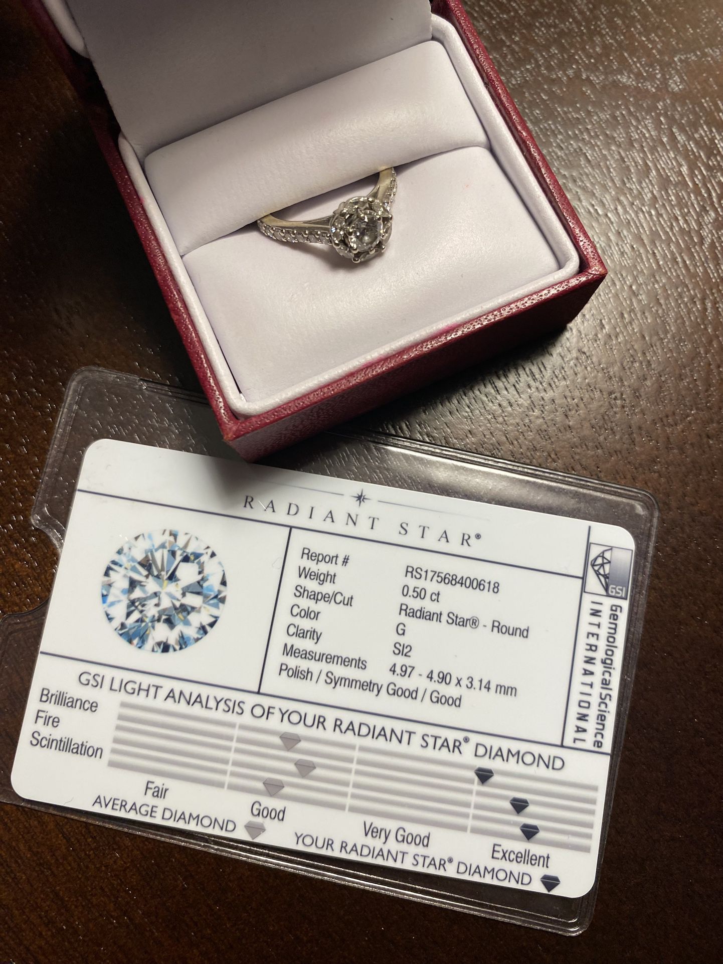 1CTW Diamond Engagement Ring