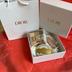 Dior Makeup Gift Set Lipstick Eyeshadow Highlighter Shades Buyer's Choice Bag And Box Included