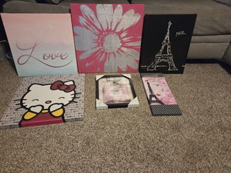 Girls Bedroom Art Canvas
