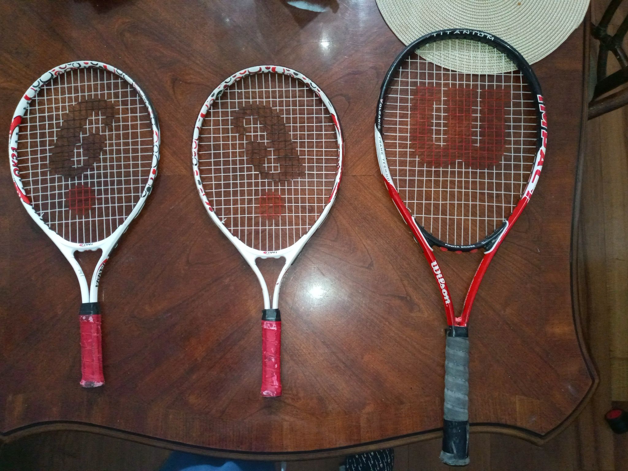 3 Tennis Rackets. 27 Inch And 21 Inches