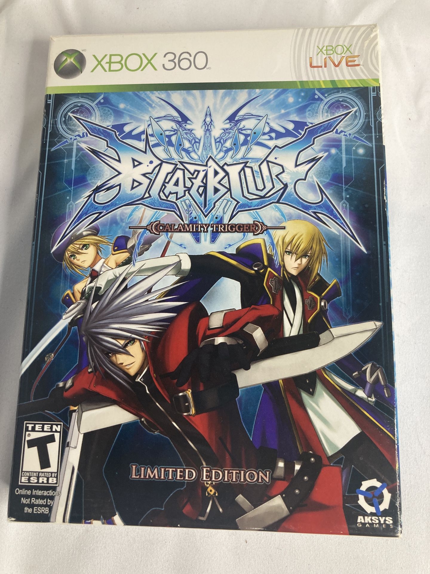 Xbox 360 Blazblue Calamity Triggered Limited Edition CIB