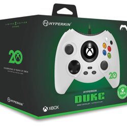 Hyperkin wired Xbox One Duke Controller 20th Anniversary Limited Edition. Purple