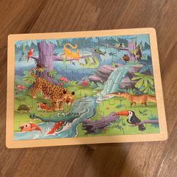 48 Piece Wooden Jungle Puzzle