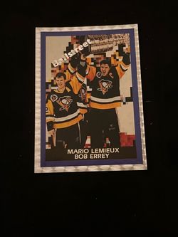 Mario Lemieux/Bob Errey Rainbow Promotional  Card