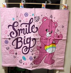 Care Bears handmade fabric wall hanging