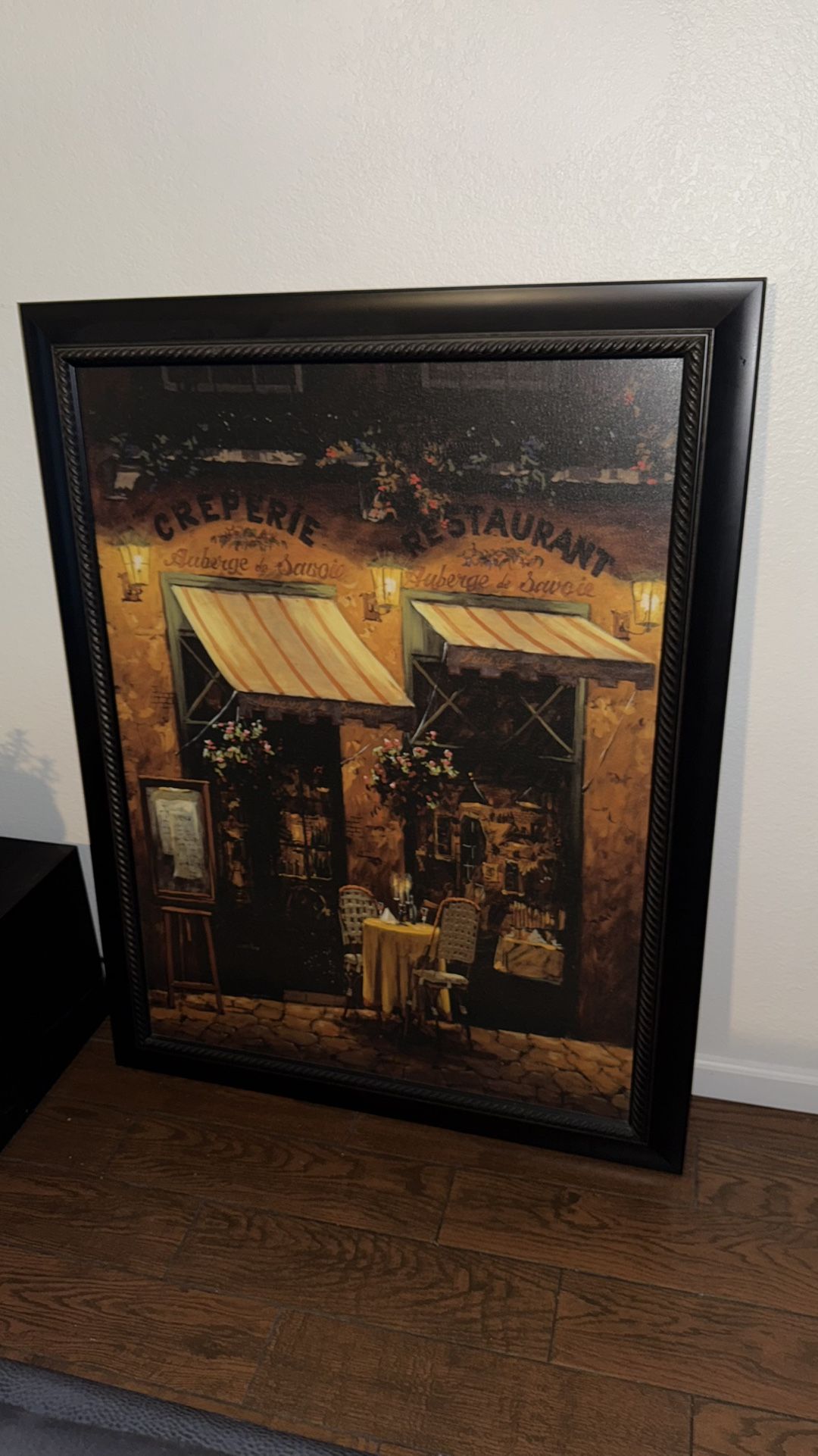 italy cafe huge picture frame
