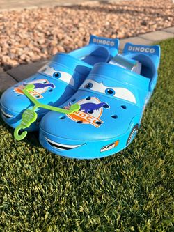 Crocs Crocband Clog Cars Lightning McQueen Dinoco New/RECEIPT SIZE 12 FIRM $160