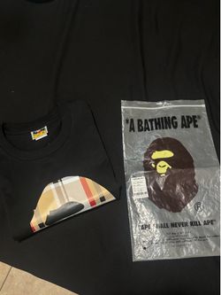 black bape shirt sizes xl