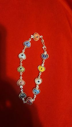 Pulsera ojo turco plata 925
