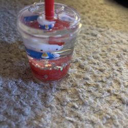 Hello Kitty Keychain Red and White