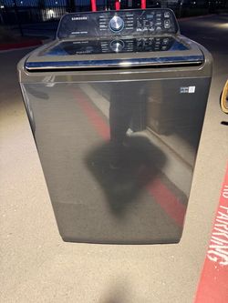Samsung 4.7-cu ft High Efficiency Impeller Smart Top-Load Washer (Brushed Black)  Like New, Perfect