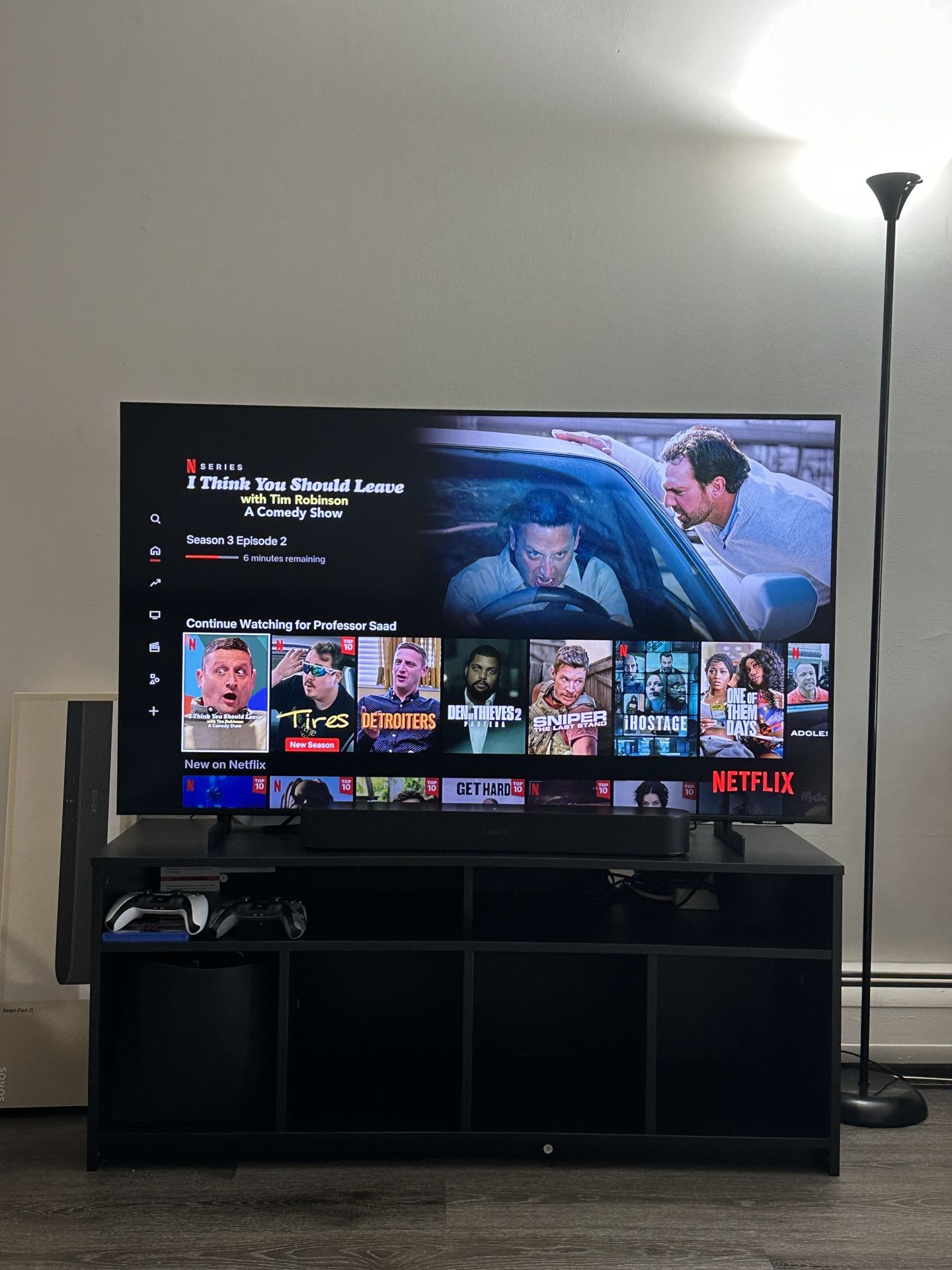 Samsung 55” Crystal UHD SmartTV and TV Stand For Sale