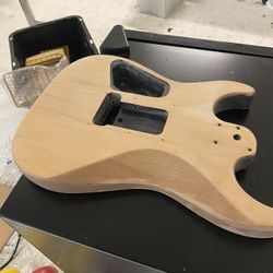 Unfinished Guitar Body & Prewired Loaded Guitar Pickguard
