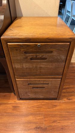 Wood filing cabinet