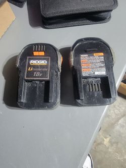 Ridgid 18 volt batteries Untested