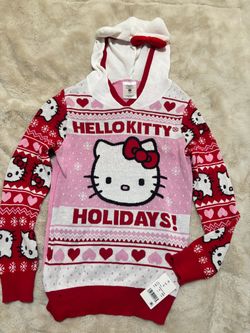 Hello Kitty Holiday Ugly Christmas Sweater Hoodie