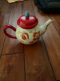 Dutch wax ceramic teapot