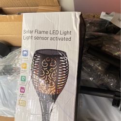 Solar Flame Led Light Light Sensor Activated 