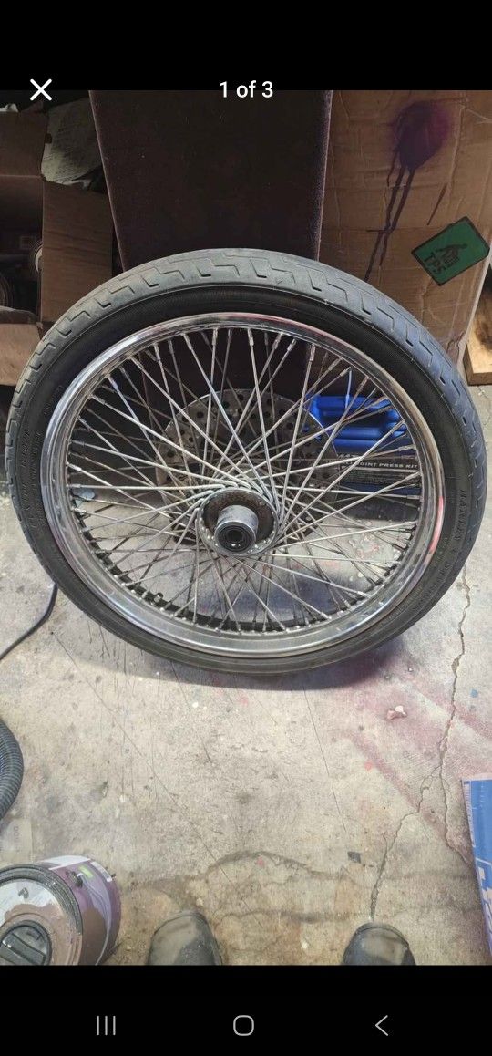 21 Inch Harley Dyna Wheel + 11.5" Rotor