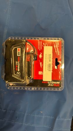 Milwaukee M18 Red lithium battery Xc5.0