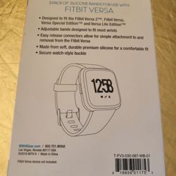 WITHit - 2Pack - Sport, Mesh & Woven Silicone Band for Fitbit Charge 3 and 4