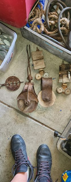 Vintage Barn Pullies 