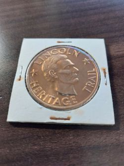 1969 Lincoln Heritage Trail Commemorative Bronze Medal. 