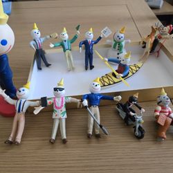  Vintage Bendable Jack In The Box Figures