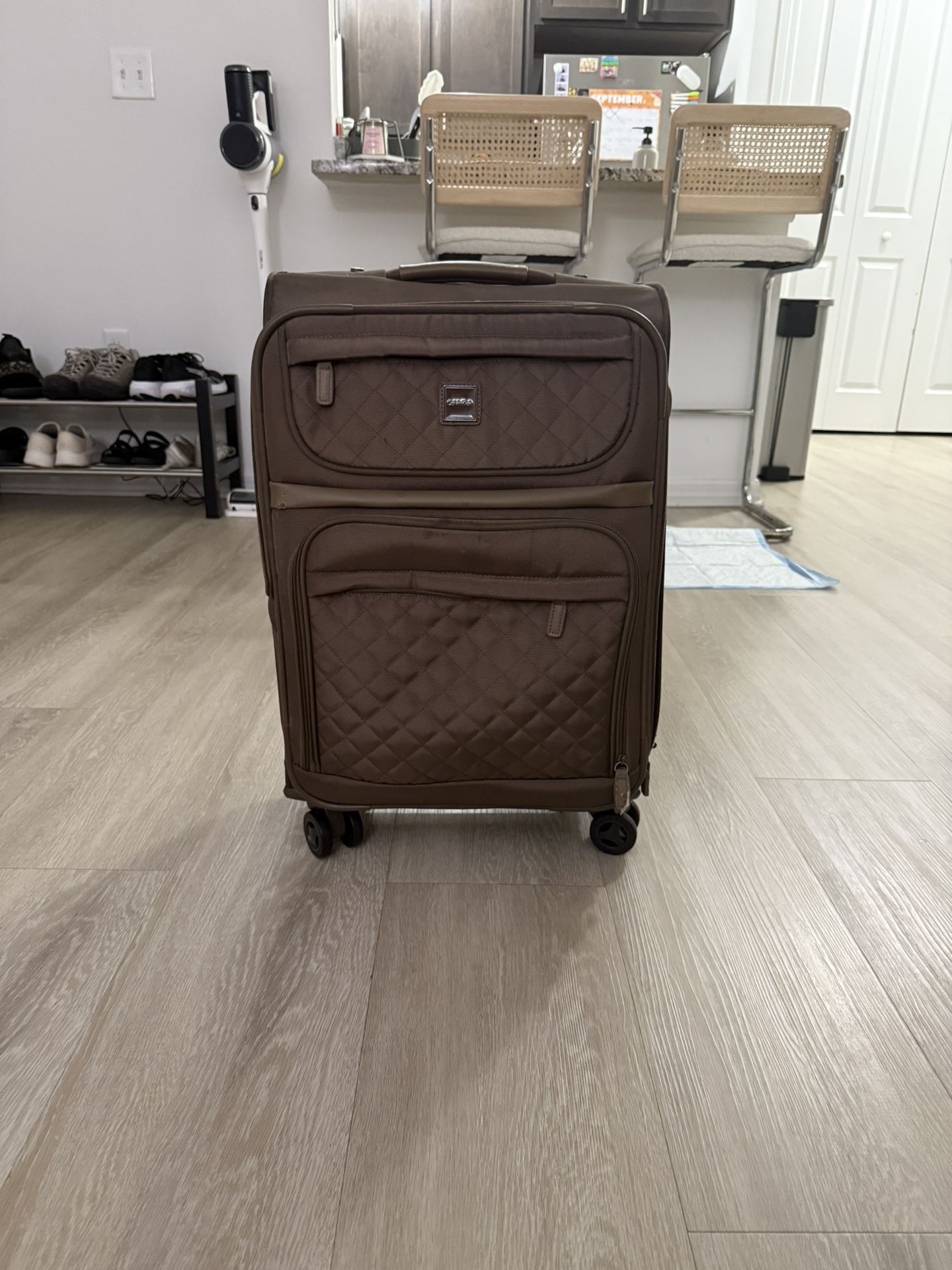 Calvin Klein Carry On Suitcase - Brown