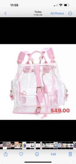 Transparent College Or Teenager Backpack.