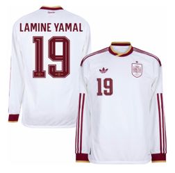 Spain Lamine Yamal Soccer Futbol Jersey World Cup Longsleeve SMALL
