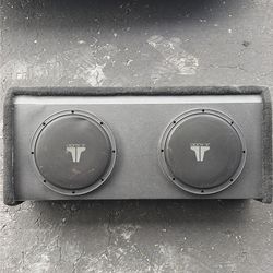 JL Audio Dual Subwoofer Box (2 Subs, Loaded Enclosure)