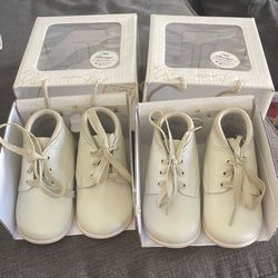 Baptism Christianing Ivory Baby Boy shoes