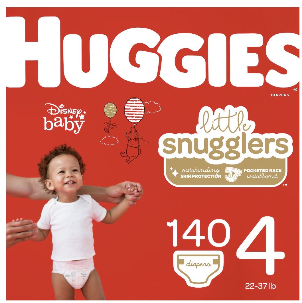 On hold for Andrea ***Huggies little snugglers size 4 huge box 140 diapers